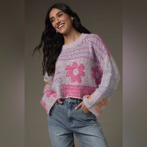 Sincerely Jules Boho Flower Sweater